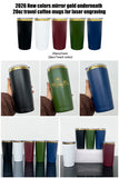 Men's colors -25pack 20oz mirror gold plated tumblers with sliding lids for laser engraving -Gabby