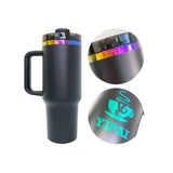 RTS USA warehouse_40oz H2.0 rainbow plated colored tumblers  for laser engraving _Gabby