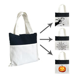 RTS USA 50 pack Halloween gifts children's kids white blank sublimation canvas candy Tote Bag-Gabby