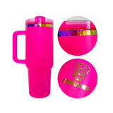 RTS USA warehouse_40oz H2.0 rainbow plated colored tumblers  for laser engraving _Gabby