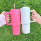 H3.0 simple mold Quench matt sublimation Stainless Steel Outdoor Mug H3.0 Tumbler 40oz Handle Cup Tumbler for Outdoor Hiking Sports-25 pack