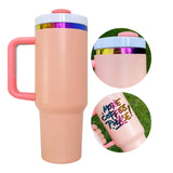 USA 20 pack H2.0 40oz macaron rainbow plated quencher tumbler mugs cups for laser engraving -Gabby