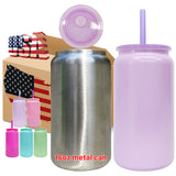 RTS USA warehouse 25 pack sublimation candy colored gold underneath 16oz Stainless Steel Can -Gabby