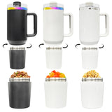 20 pack USA warehoue 40oz H2.0 quencher tumbler water bottle with screw off hidden base valuables snack secret stash storage compartment-Gabby