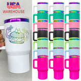 25pcs pack-powder coated stainless steel kids leak proof outdoor rainbow plated underneath 20oz flip straw tumbler mugs-Gabby