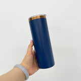 25 pack-New Style 2025 20oz Skinny Copper Plated Tumbler With Lid And Straw Mix Colors For Iced Coffee And Tea