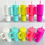 H3.0 simple mold Quench matt sublimation Stainless Steel Outdoor Mug H3.0 Tumbler 40oz Handle Cup Tumbler for Outdoor Hiking Sports-25 pack