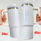 USA RTS_20 pack 40oz H2.0 quencher blank white sublimation tumblers with handle sold by case_Gabby