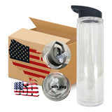 YIPAI USA warehouse RTS_15oz 25 pack kids plastic bottle tumblers with colored lids_Gabby