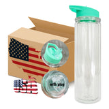 YIPAI USA warehouse RTS_15oz 25 pack kids plastic bottle tumblers with colored lids_Gabby