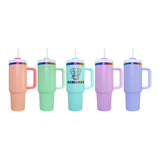 USA 20 pack H2.0 40oz macaron rainbow plated quencher tumbler mugs cups for laser engraving -Gabby