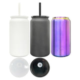 USA warehouse RTS_25 pack 16oz Chroma blue-purple plated underneath stainless steel can for laser engrave_Gabby