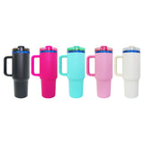 20 pack powder coated blue plated underneath H2.0 40oz coffee tumbler for laser engrave -Gabby