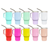 3oz stainless steel beer shot glass with handle for sublimation -50pcs pack RTS USA warehouse