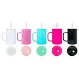 USA warehouse RTS_25 pack 17oz macaron colored glass mugs with colored lids_Gabby