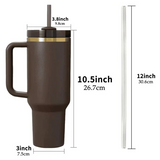 20 pack 30oz 40oz chocolate mirror gold underneath quencher tumbler with colored straw_Gabby