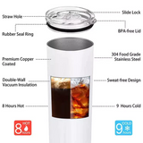 Rts USA_20oz blank sublimation straight tumblers multiple options_Gabby