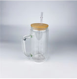 USA warehouse _25 pack 15oz double walled glass mugs with pre-drilled hole and plug for snow globe_Gabby