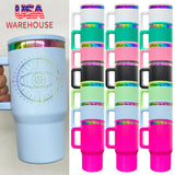 25pcs pack-powder coated stainless steel kids leak proof outdoor rainbow plated underneath 20oz flip straw tumbler mugs-Gabby