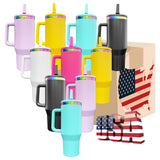 16 pack flip straw leak proof powder coated rainbow plated underneath 40oz tumbler-Gabby