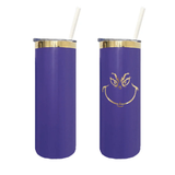 USA warehouse-25 packk 20oz mirror gold plated purple skinny coffee tumblers for laser engraving and drinkware-Gabby