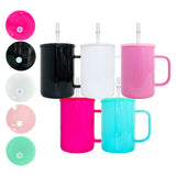 USA warehouse RTS_25 pack 17oz macaron colored glass mugs with colored lids_Gabby