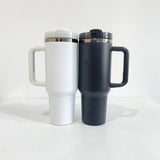 USA warehouse RTS_20pcs pack  powder coated black plated underneath H2.0 40oz coffee tumbler for laser engrave -Gabby