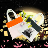 RTS USA 50 pack Halloween gifts children's kids white blank sublimation canvas candy Tote Bag-Gabby