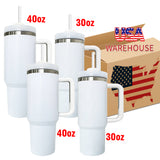 USA RTS_20 pack 40oz H2.0 quencher blank white sublimation tumblers with handle sold by case_Gabby