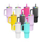 USA warehouse 16 pack_flip straw leak proof powder coated rainbow plated underneath 40oz tumbler_Gabby