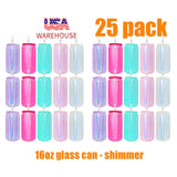 RTS USA warehouse _25 pack 16oz glitter shimmer glass cans with colored pp lids_Gabby