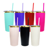 USA warehouse RTS_25 pack 20oz gold plated car tumblers mixed colors_Gabby