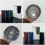 Men's colors -25pack 20oz mirror gold plated tumblers with sliding lids for laser engraving -Gabby