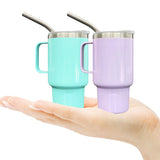 3oz stainless steel beer shot glass with handle for sublimation -50pcs pack RTS USA warehouse