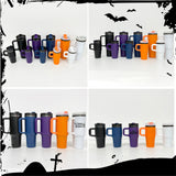 New Arrival- Halloween colors family sets 14oz/40oz Black Mirror underneath powder coat Quencher tumblers-Gabby
