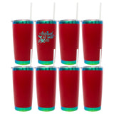 USA warehouse-20oz green plated stainless steel car tumbler with maginetic sliding lid for laser engraving-Gabby