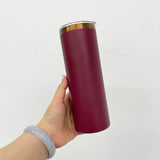 25 pack-New Style 2025 20oz Skinny Copper Plated Tumbler With Lid And Straw Mix Colors For Iced Coffee And Tea