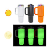 20 pack rainbow plated underneath Halloween glow green in the dark H2.0 40oz tumbler for laser engraving and sublimation_Gabby