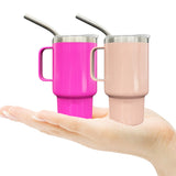 3oz stainless steel beer shot glass with handle for sublimation -50pcs pack RTS USA warehouse