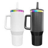 16 pack flip straw leak proof powder coated rainbow plated underneath 40oz tumbler-Gabby