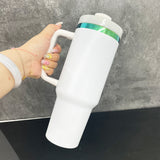 20 pack powder coated Christmas green underneath 40oz H2.0 travel tumbler for laser engrave-Gabby