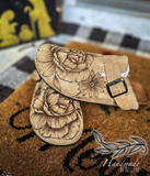 Unisex Rolled up Caps laser design on Faux Suede Fabric Blank Hat  for Laser Engraving-Holly