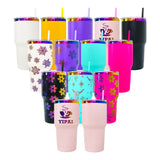 25 pack RTS USA warehouse USA warehouse powder coated 30oz holographic rainbow plated car tumbler mugs cups -Gabby