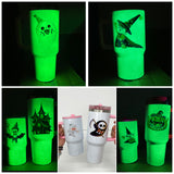 USA warehouse-Halloween 20 pack 40oz glow in the dark leak proof lids handle tumblers for sublimation-Gabby