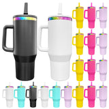 16 pack flip straw leak proof powder coated rainbow plated underneath 40oz tumbler-Gabby