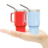 3oz stainless steel beer shot glass with handle for sublimation -50pcs pack RTS USA warehouse