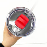 USA warehouse-20oz green plated stainless steel car tumbler with maginetic sliding lid for laser engraving-Gabby