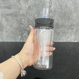 YIPAI USA warehouse RTS_50 pack 10oz clear plastic kids water bottles with black lids_Gabby