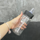 YIPAI USA warehouse RTS_50 pack 10oz clear plastic kids water bottles with black lids_Gabby