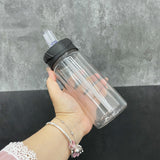 YIPAI USA warehouse RTS_50 pack 10oz clear plastic kids water bottles with black lids_Gabby